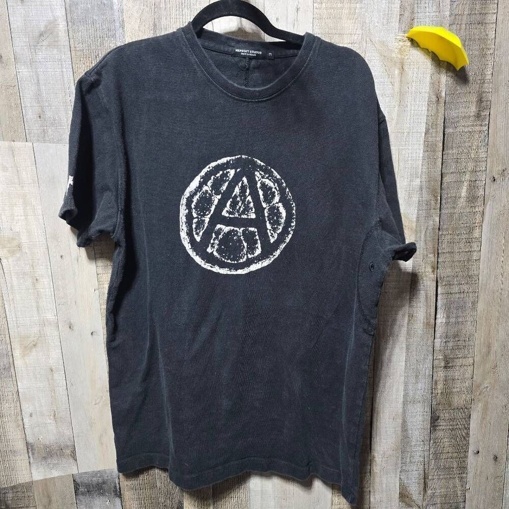 Rare MIDNIGHT STUDIOS Adored Autumn Winter 2016-17 T Shirt Streetwear Black SZ 3